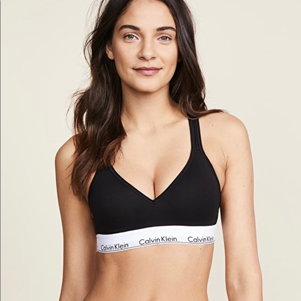 Calvin Klein Modern Cotton Lightly Lined Medium Support Bralette